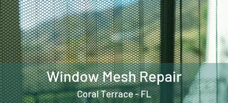  Window Mesh Repair Coral Terrace - FL
